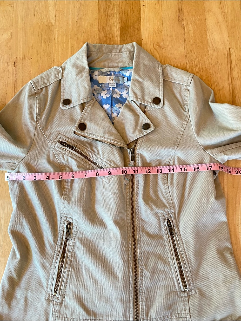 Boden Wren Cotton Canvas Moto Jacket Size 8/Medium - Picture 4 of 7